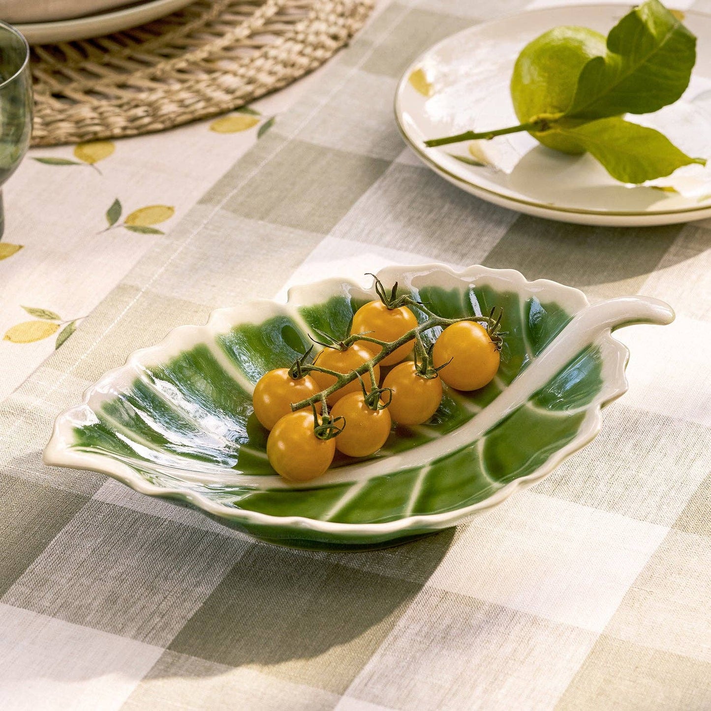 Leaf Stoneware Serving Dish