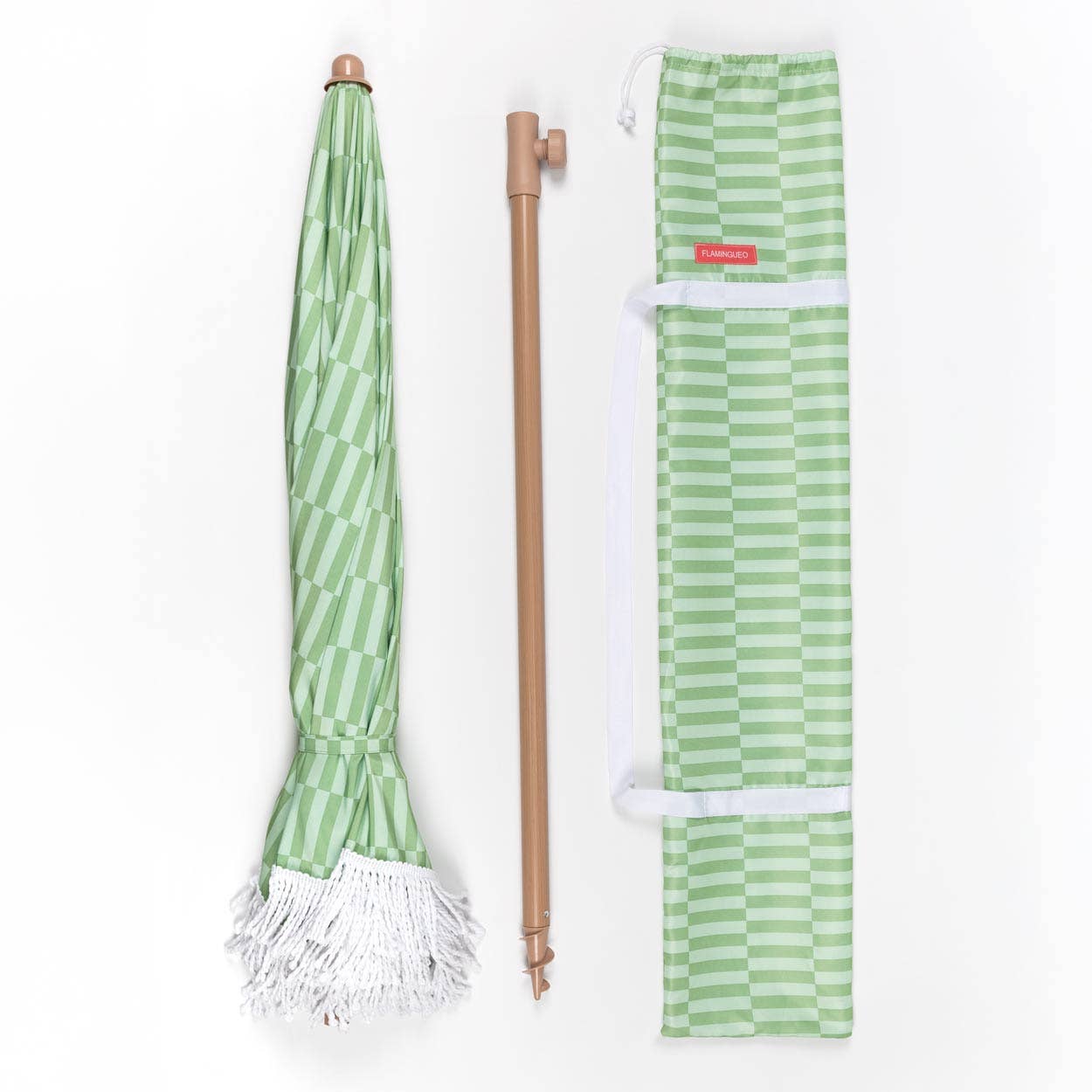 Green-striped umbrella