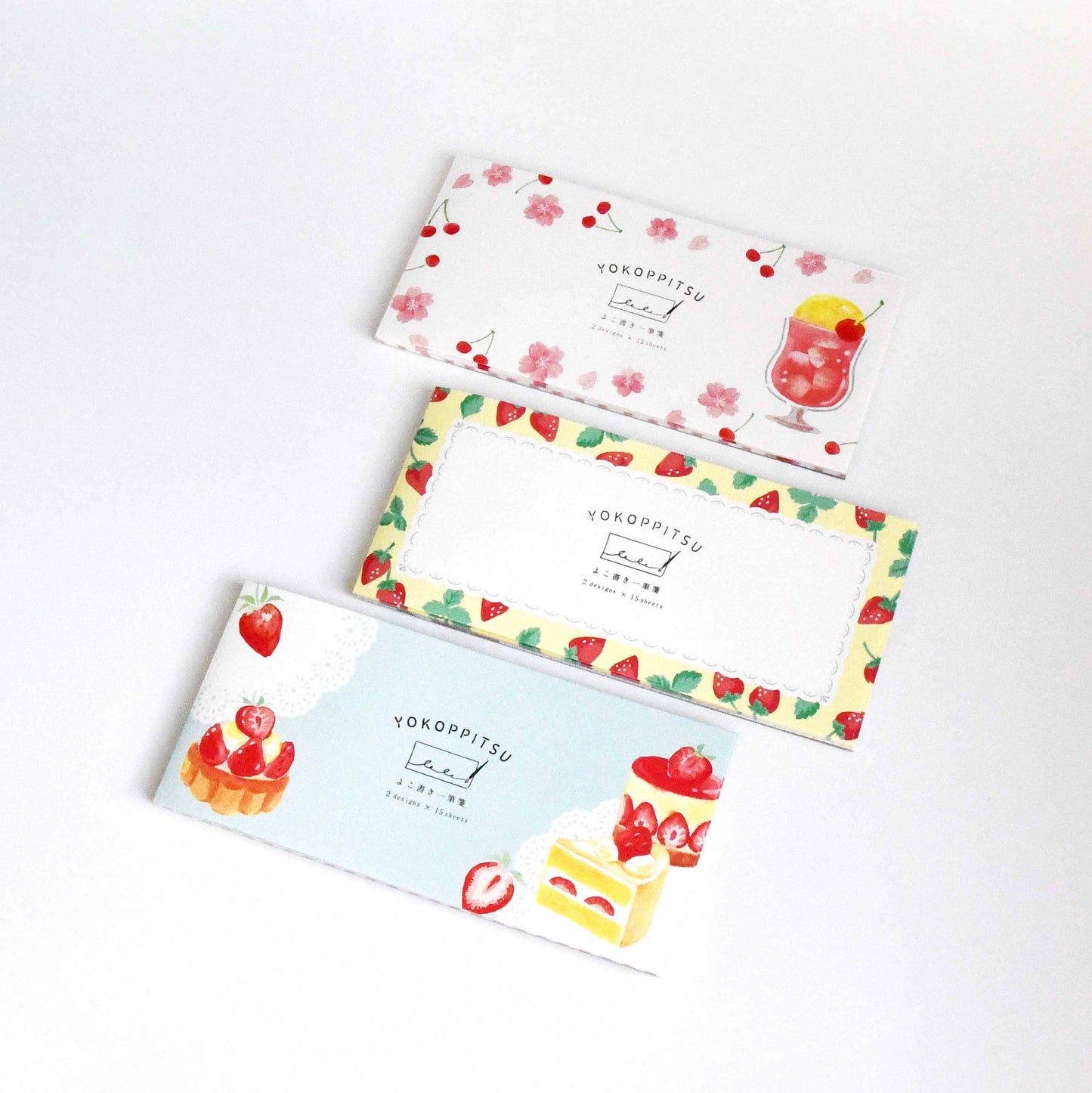 [Wa-life] YOKOPPITSU Japanese Paper Letter Book - Strawberry