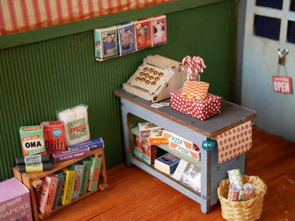 Kids DIY Dollhouse Furniture Kit - Shop (Scale 1:12)