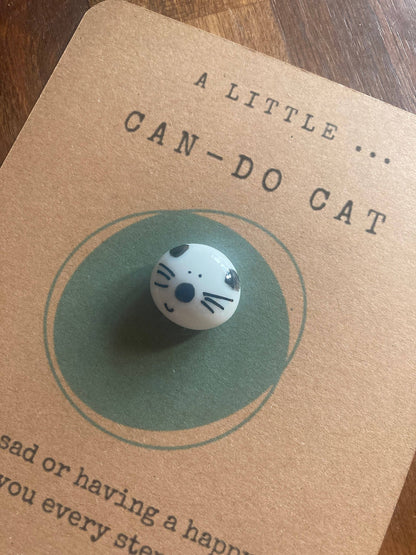 Positivity Reminder Pebble For Stress & Anxiety Relief. Cat