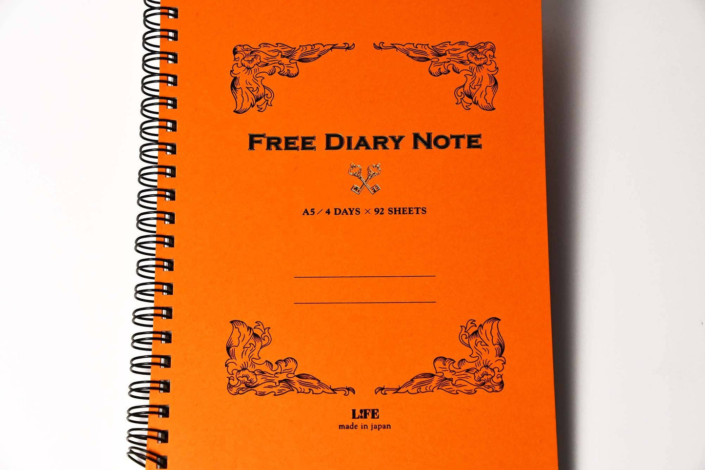[LIFE] A5 Free Diary Lined Notebook - Orange