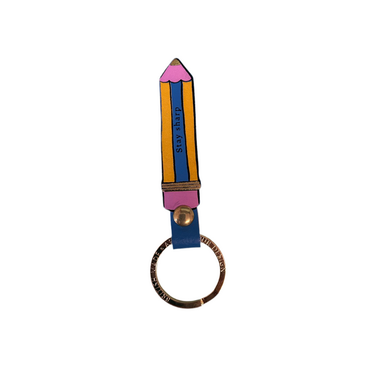 Stay sharp key fob cornflower