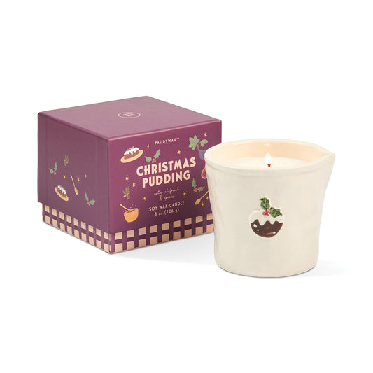 Paddywax Bistro Christmas Pudding Ceramic Candle