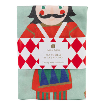 Nutcracker Tea Towels 2PK