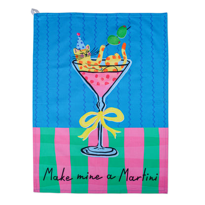 Hijinx Make Mine a Martini Tea Towel