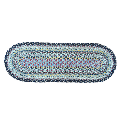 Misty Blue Jute Table Runner