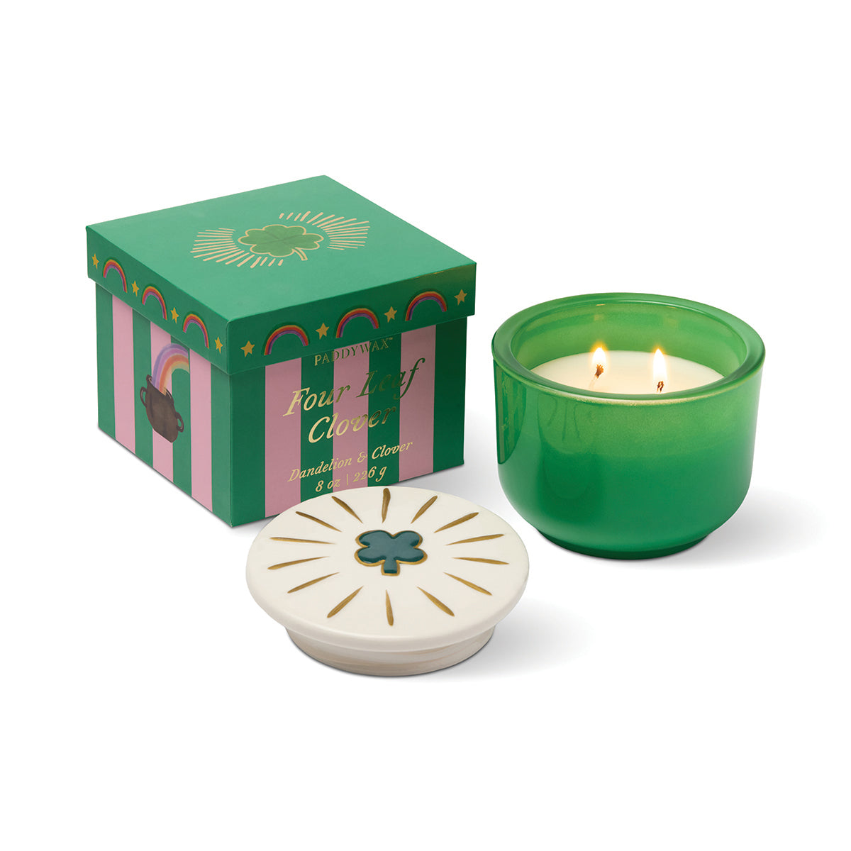 Paddywax Charmed 4 Leaf Clover Candle