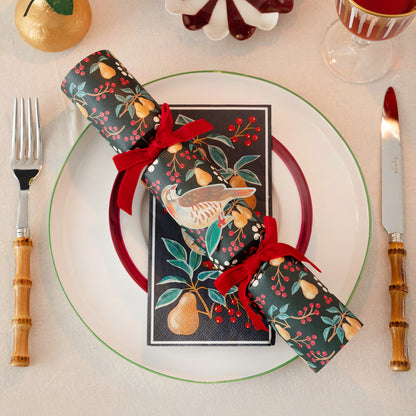 Partridge & Pear Long Lunch Napkins 16k
