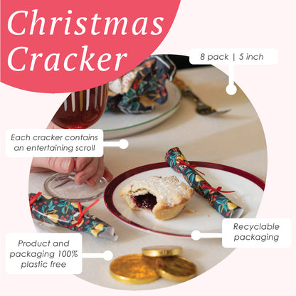 Partridge & Pear Saucer Crackers 8Pk