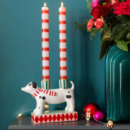 Dog Ceramic Candle Holder