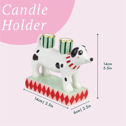Dog Ceramic Candle Holder