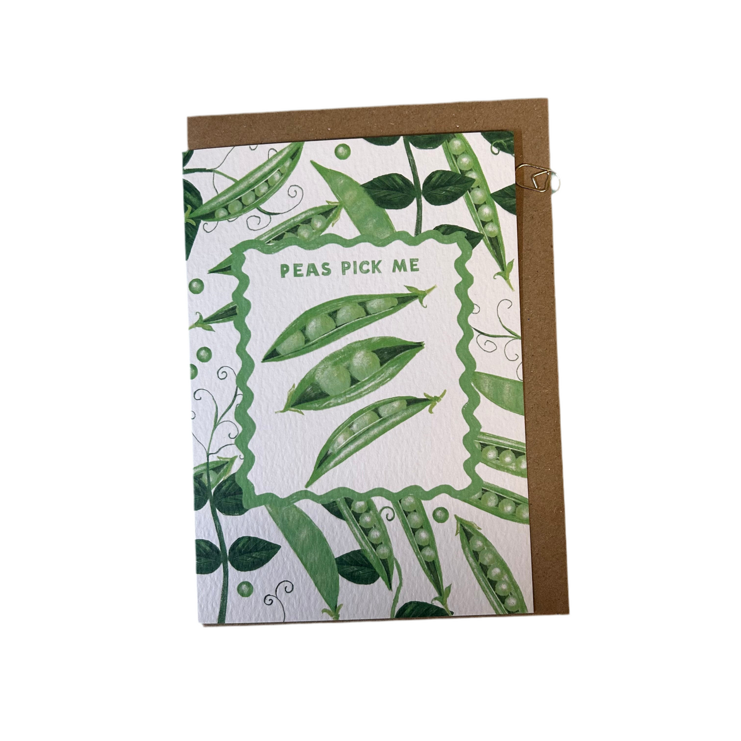 Peas pick me card