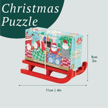 Fun Guy Santa Puzzle Sleigh