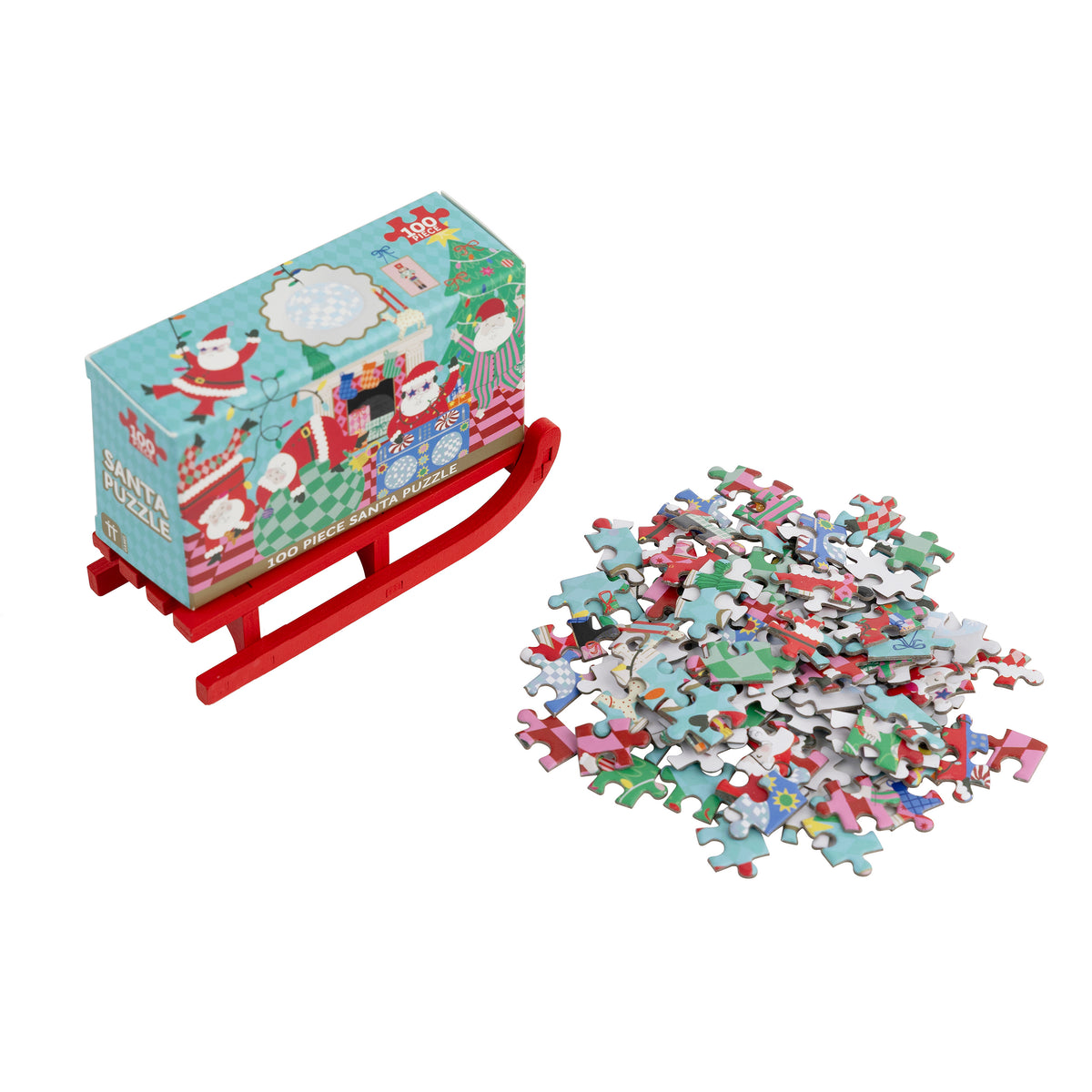 Fun Guy Santa Puzzle Sleigh