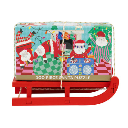 Fun Guy Santa Puzzle Sleigh