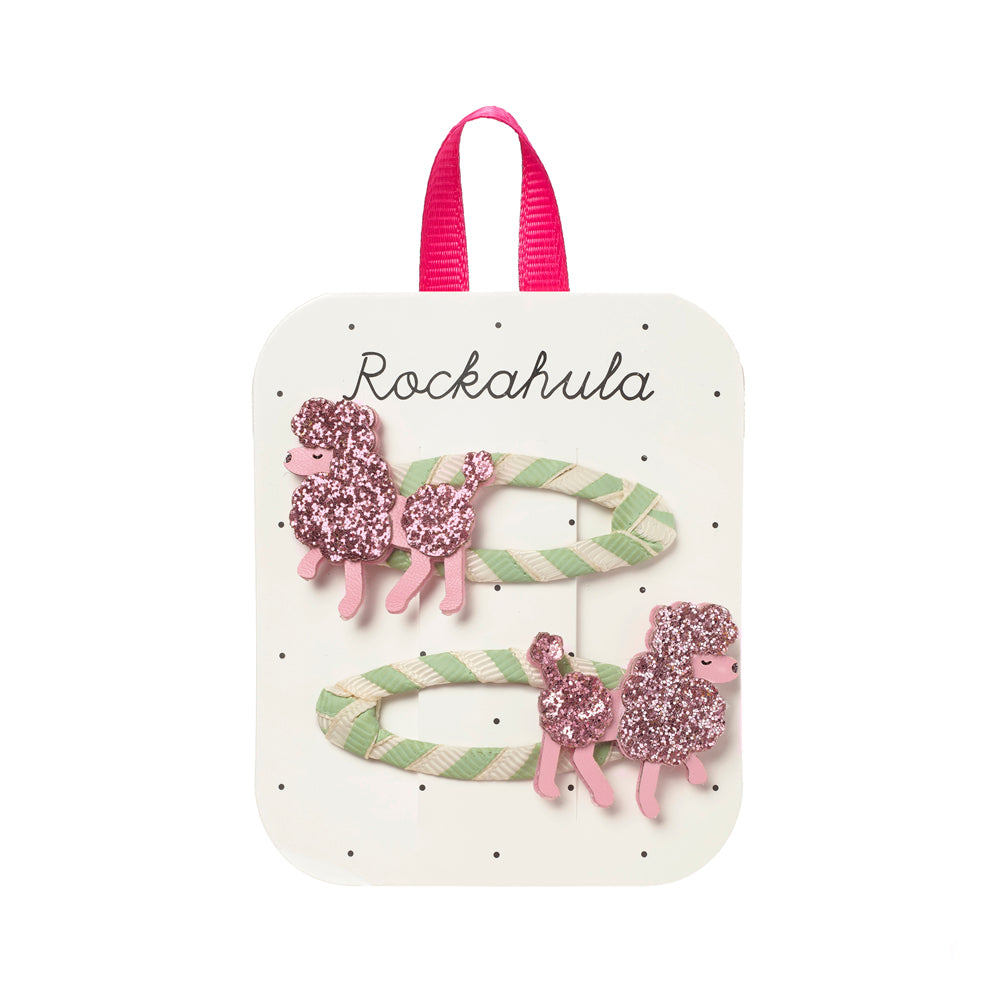 Pretty Pink Poodle Clips