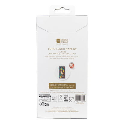 Botanical Nutcracker Long Lunch Napkin 15Pk