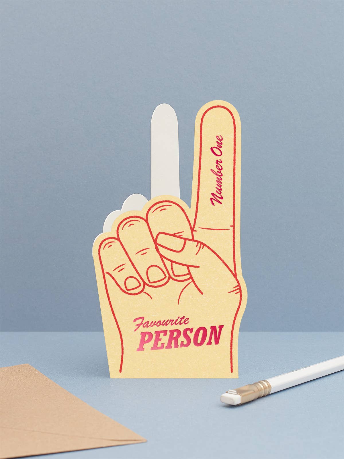 No.1 Favourite Foam Finger Card for Valentine's | Friendship
