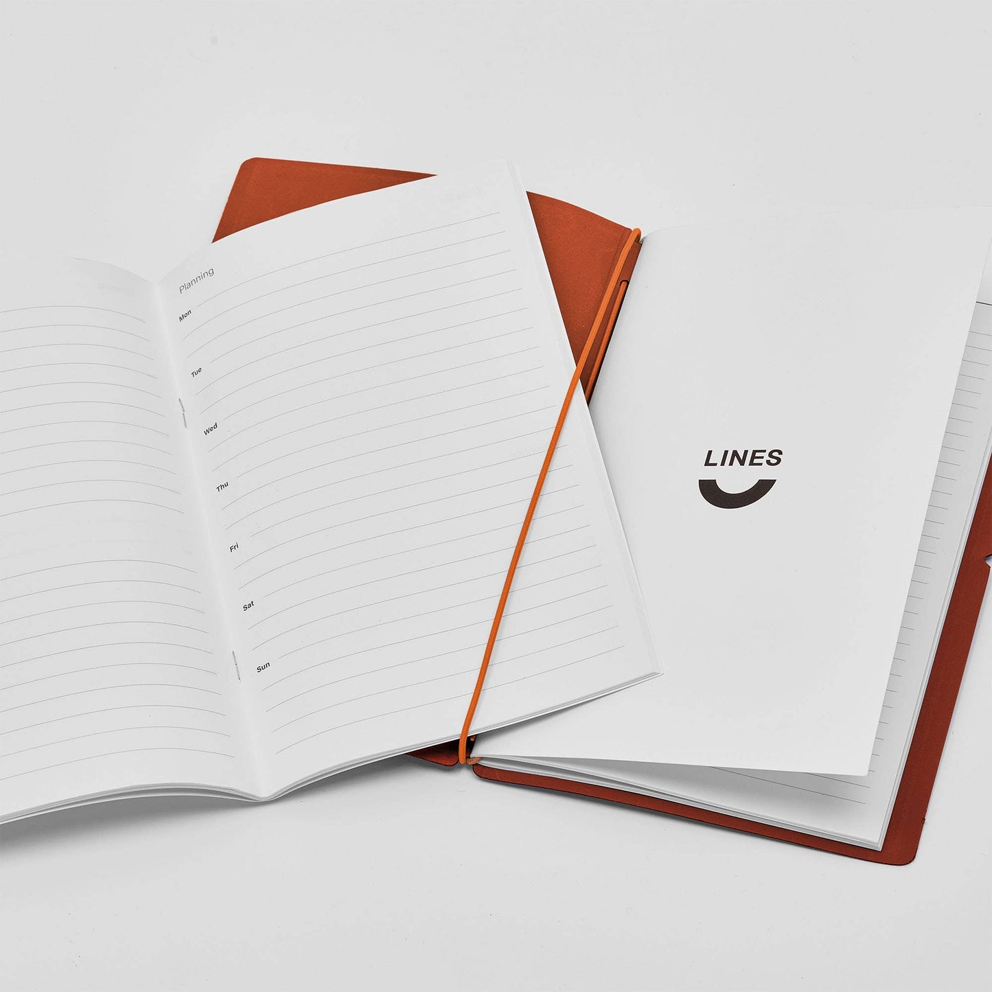 Planner/Journal Recycled Leather Refillable - Orange