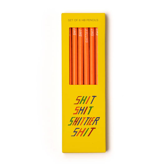 Shit Shit | Pencil Set | Bigger Smaller, Funnier