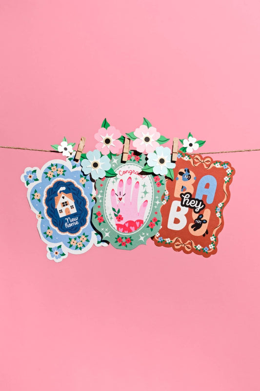 Congrats Ring Engagement Card | Unique Shaped Greeting Card
