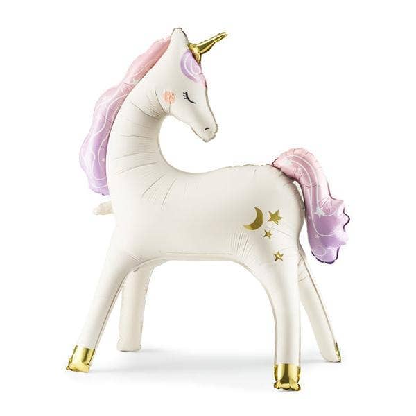 Partydeco Unicorn Standing Foil Balloon
