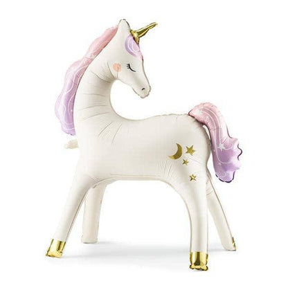 Partydeco Unicorn Standing Foil Balloon