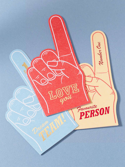 No.1 Favourite Foam Finger Card for Valentine's | Friendship