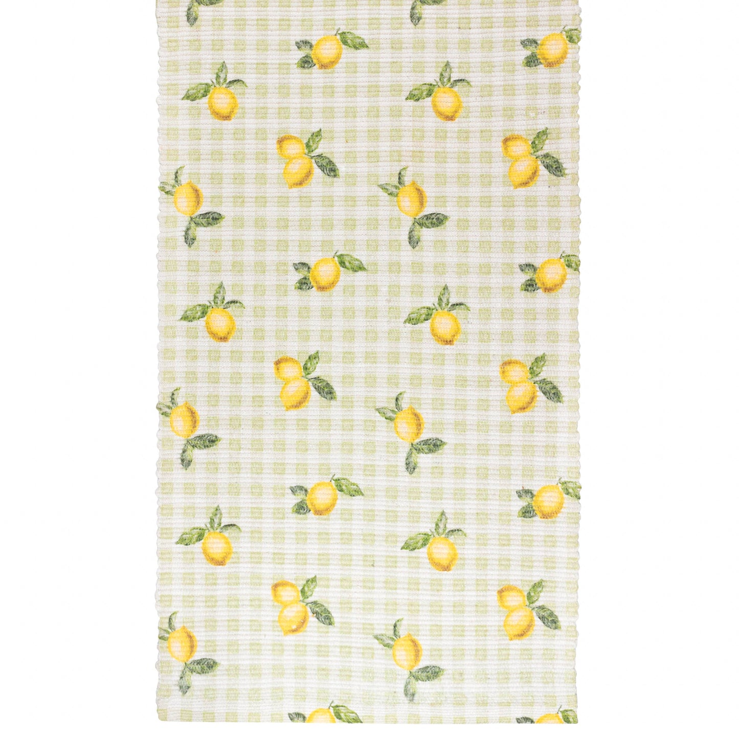 Fruits Lemons Indoor/Outdoor Table Runner Sage
