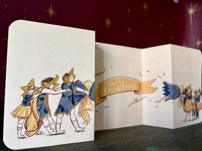 Vintage Christmas Cracker Card “The Stars”