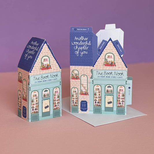 Book Nook Birthday Card – 3D Slot Together Card