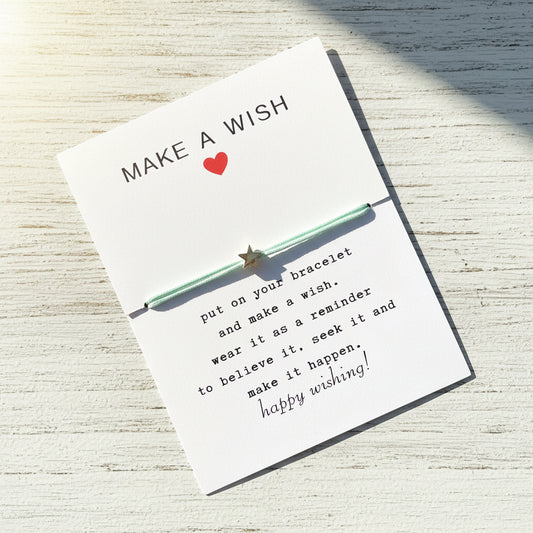 Make a Wish Star Star Lucky Charm Bracelet 
gold