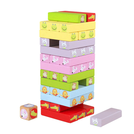 Animals Tumbling Tower