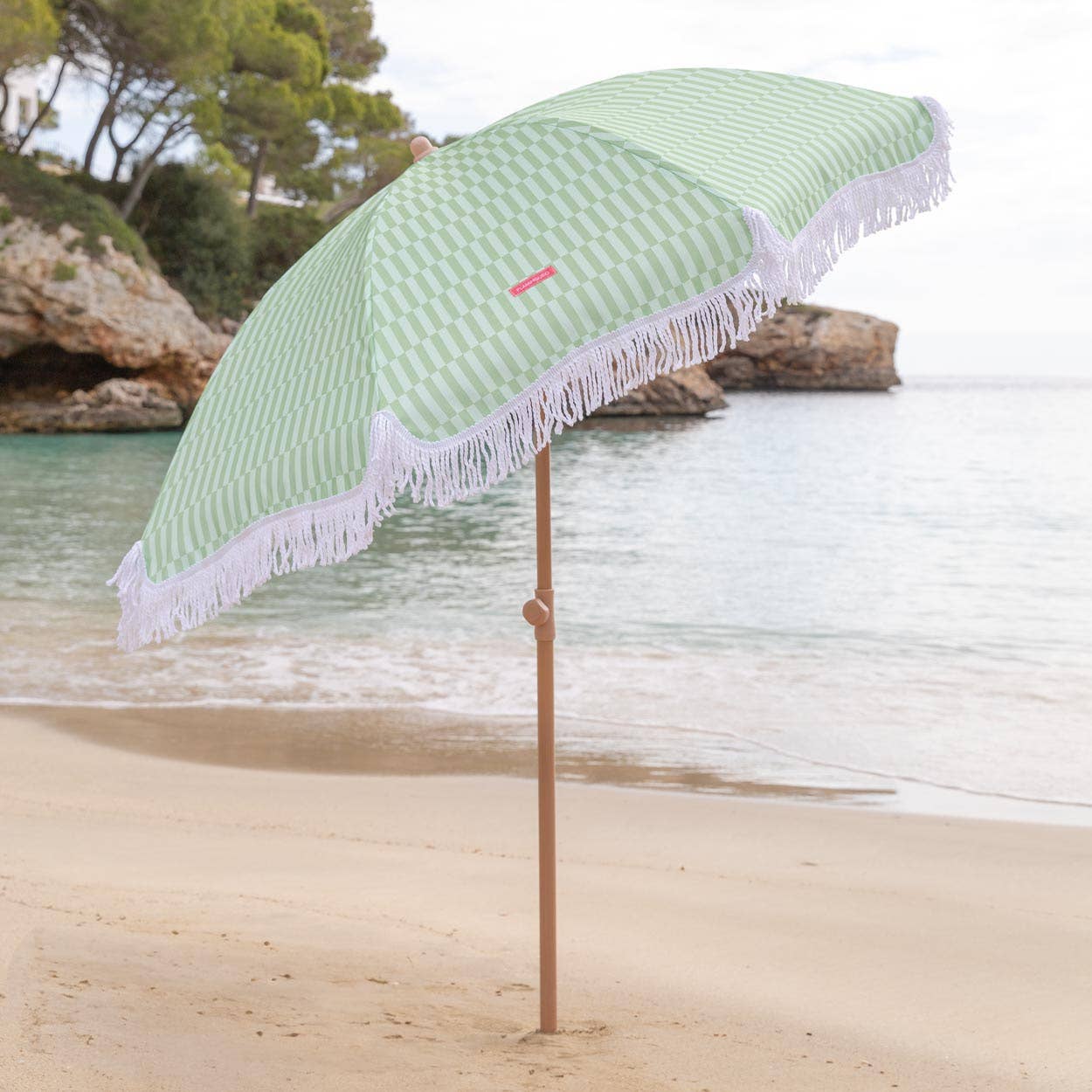 Green-striped umbrella