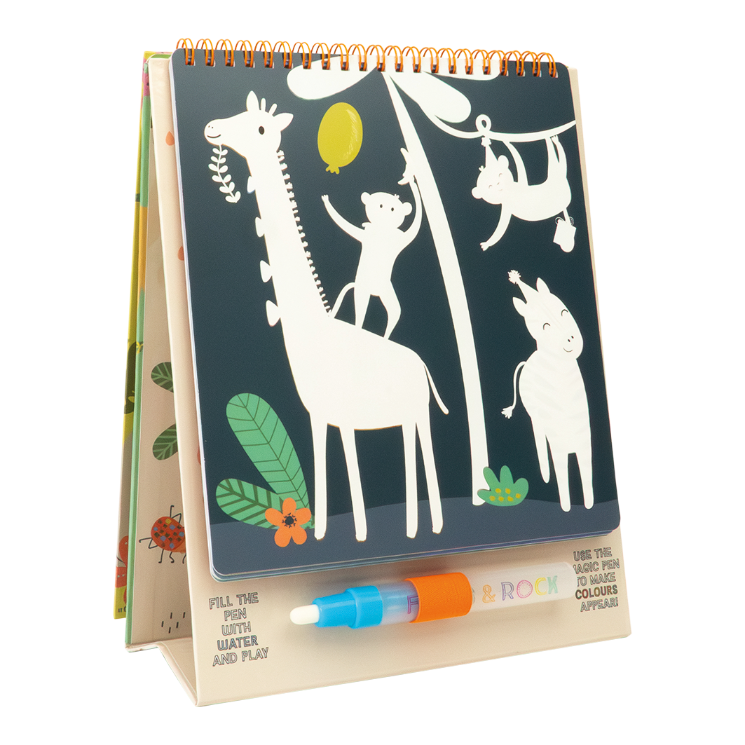 Magic Color Changing Watercard Easel and Pen - Jungle
