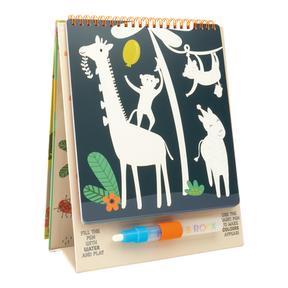 Magic Color Changing Watercard Easel and Pen - Jungle