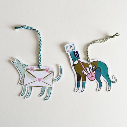 Snoot Mail, Recycled Gift Tags