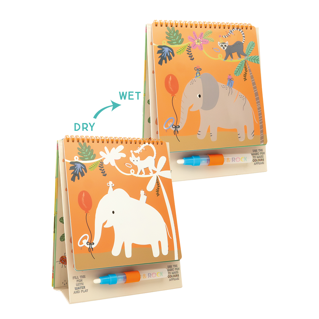 Magic Color Changing Watercard Easel and Pen - Jungle
