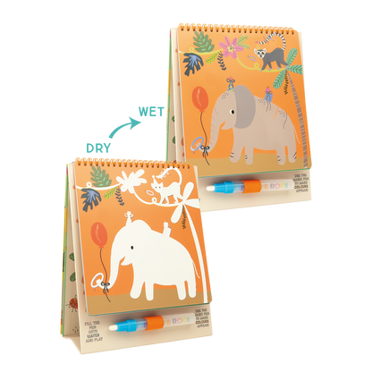 Magic Color Changing Watercard Easel and Pen - Jungle