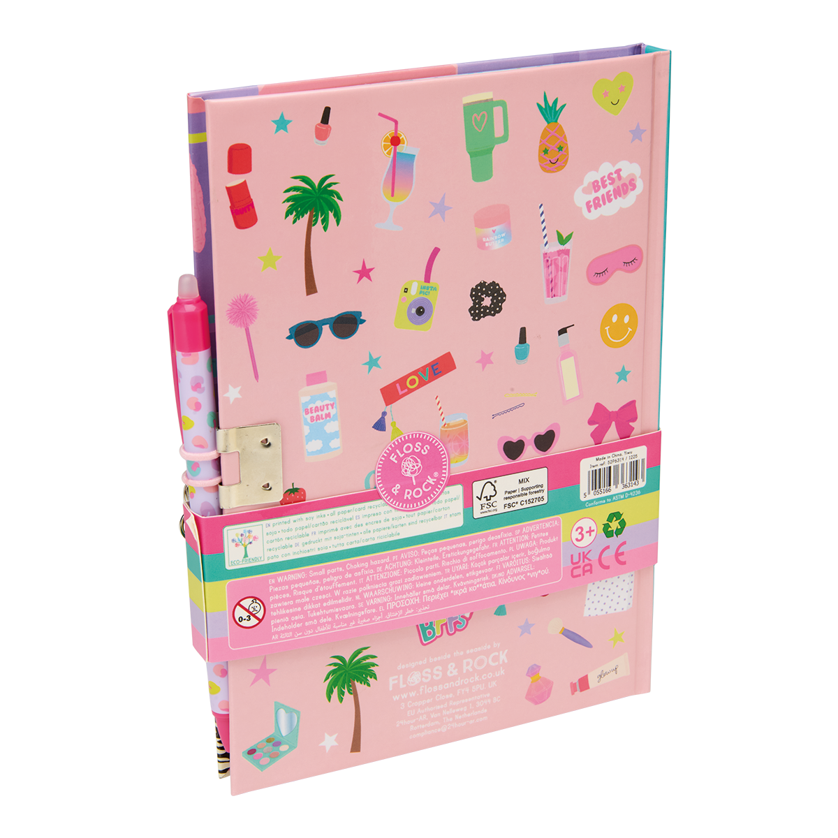 Fashion Friends Lockable Diary  ( 3 designs, 2 of each )