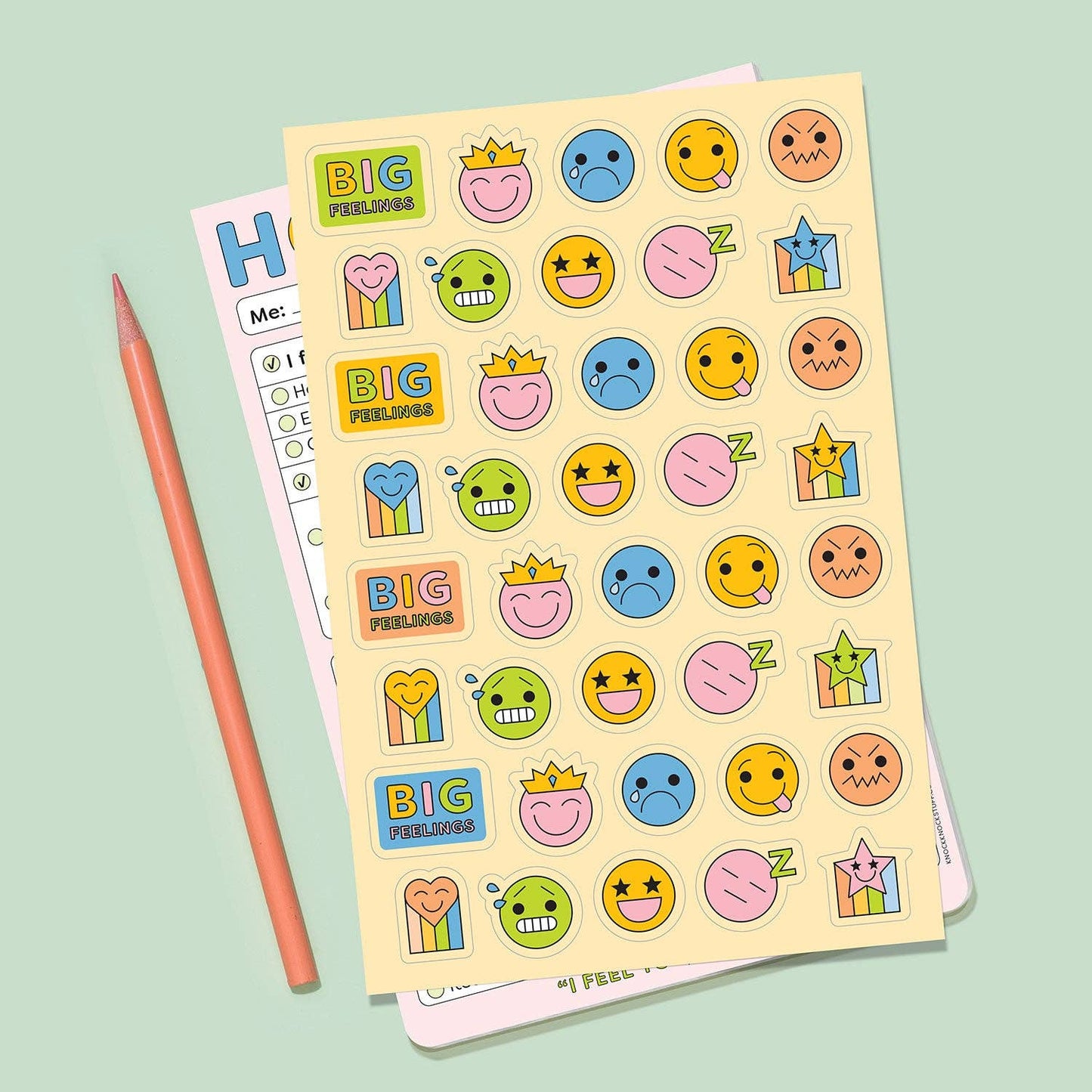 Knock Knock Kids How I Feel Playtime Pads (Notepad/Sticky Notes)