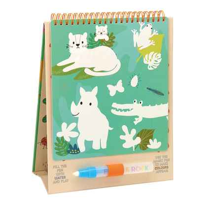 Magic Color Changing Watercard Easel and Pen - Jungle