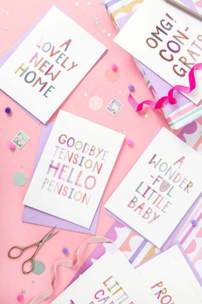 Goodbye Tension Hello Pension  – Luxury Retirement Card
