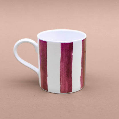 Raspberry (Stripes) Mug