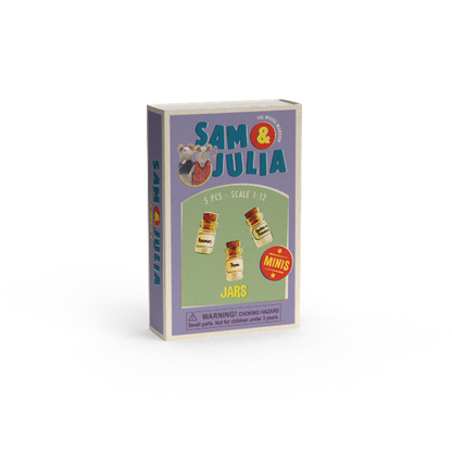 Kids DIY Dollhouse Miniatures - Jars (Scale 1:12)