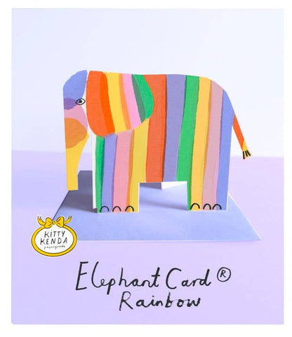 Never Forgotten Elephant A6 Standing Luxury Eco Card