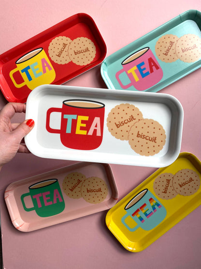 Tea and Biscuits Melamine Tray