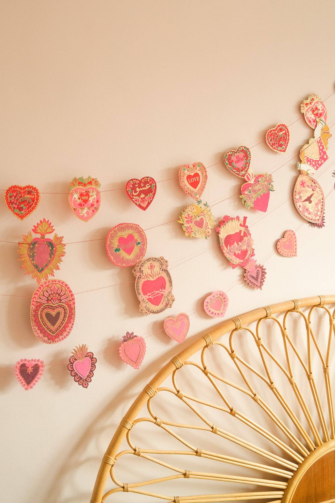 Saint Valentine Sewn Garland