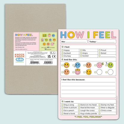 Knock Knock Kids How I Feel Playtime Pads (Notepad/Sticky Notes)
